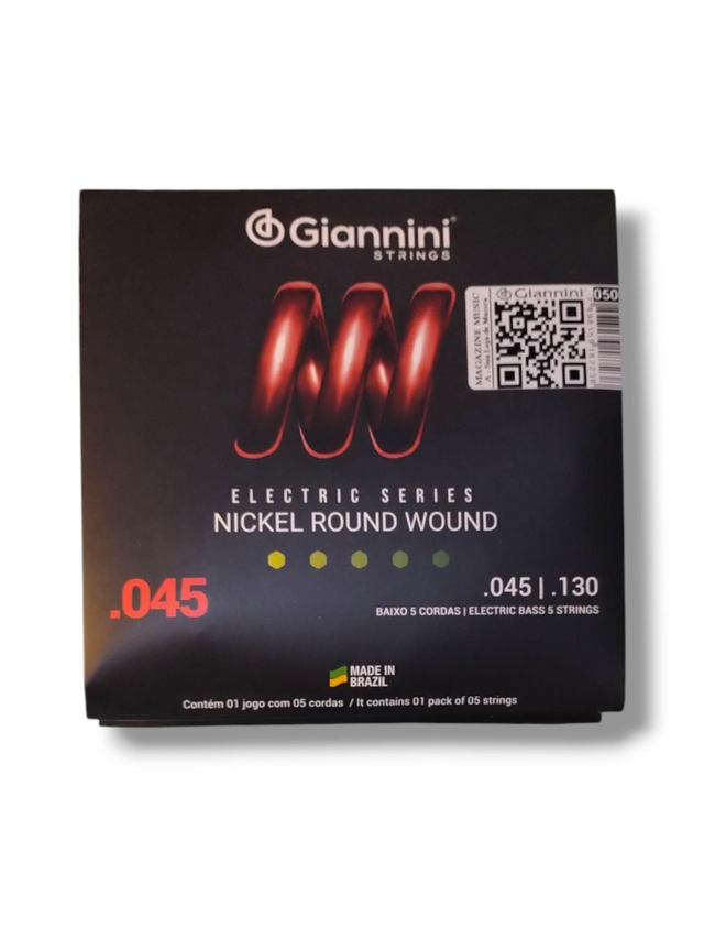 050 - Encordoamento Cordas Baixo 5C 045 Giannini GEEBRS5