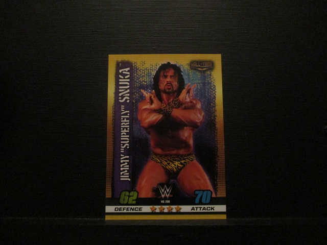 Jimmy "Superfly" Snuka - Hall Of Fame Slam Attax 10th Edition Original Trading Card #266