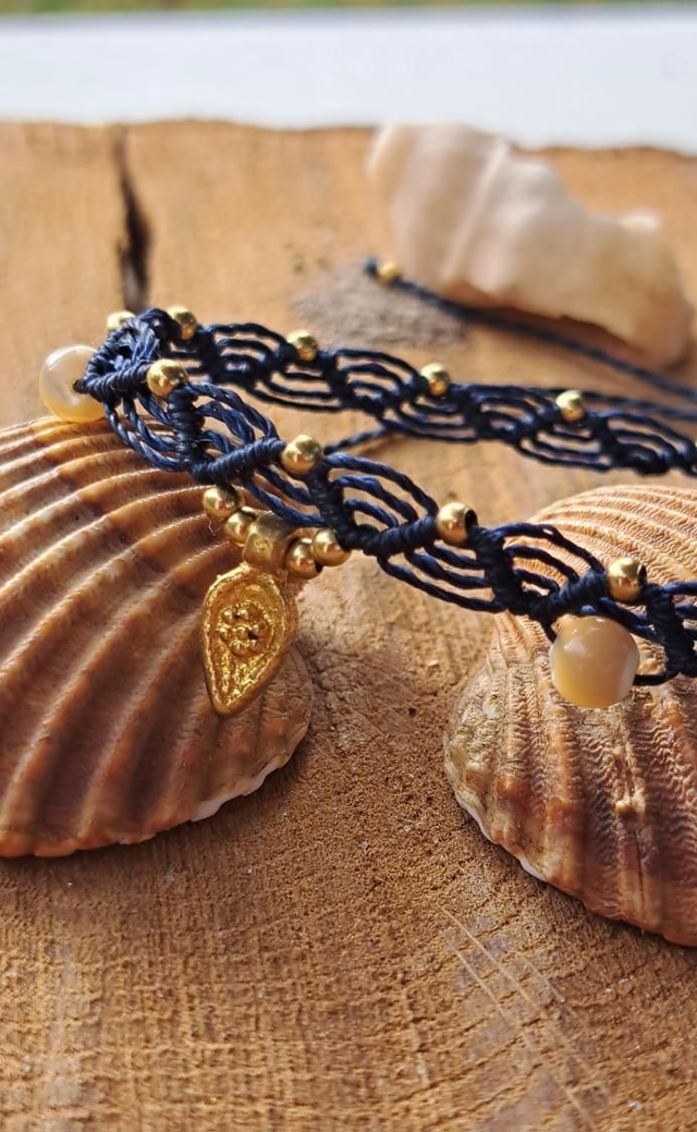 Chevillère bleue nuit