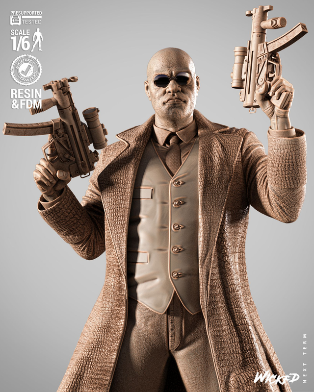 STATUE MATRIX MORPHEUS  série movie 