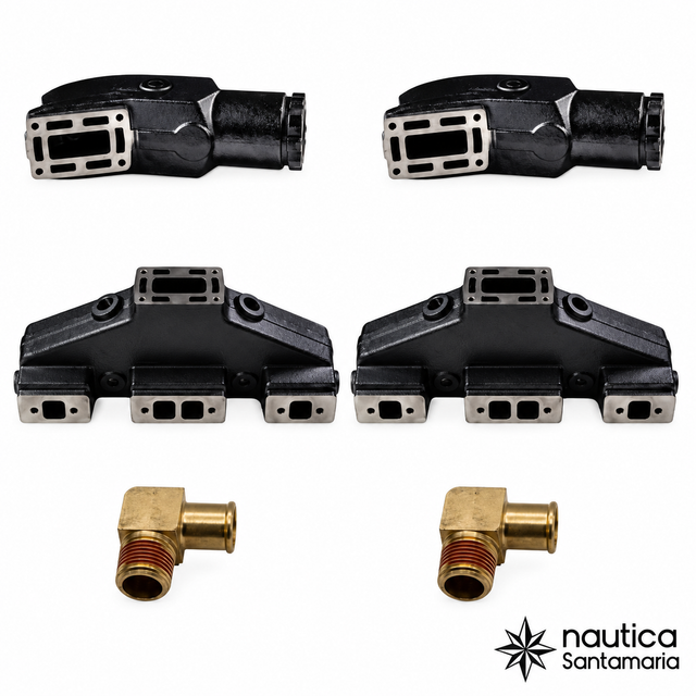 Collettore e Riser di scarico Volvo Penta V8 