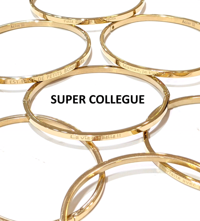 Jonc message graver SUPER COLLÈGUE