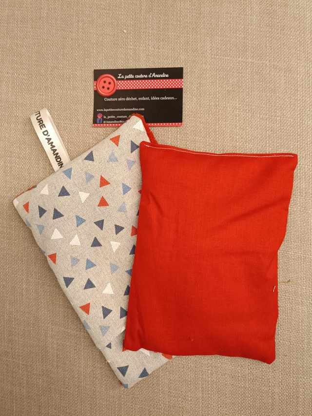 Bouillotte sèche motif triangles 