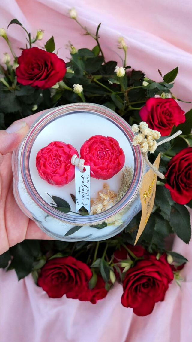 💕 Bulle de Verre - Pivoines