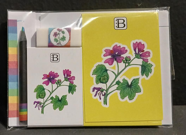 Leggi &amp; Colora - Kit Scrittura - I Fiori di Catia n. 1 - Malva