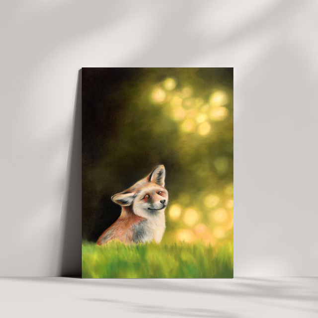 Carte de vœux - Renard N°8