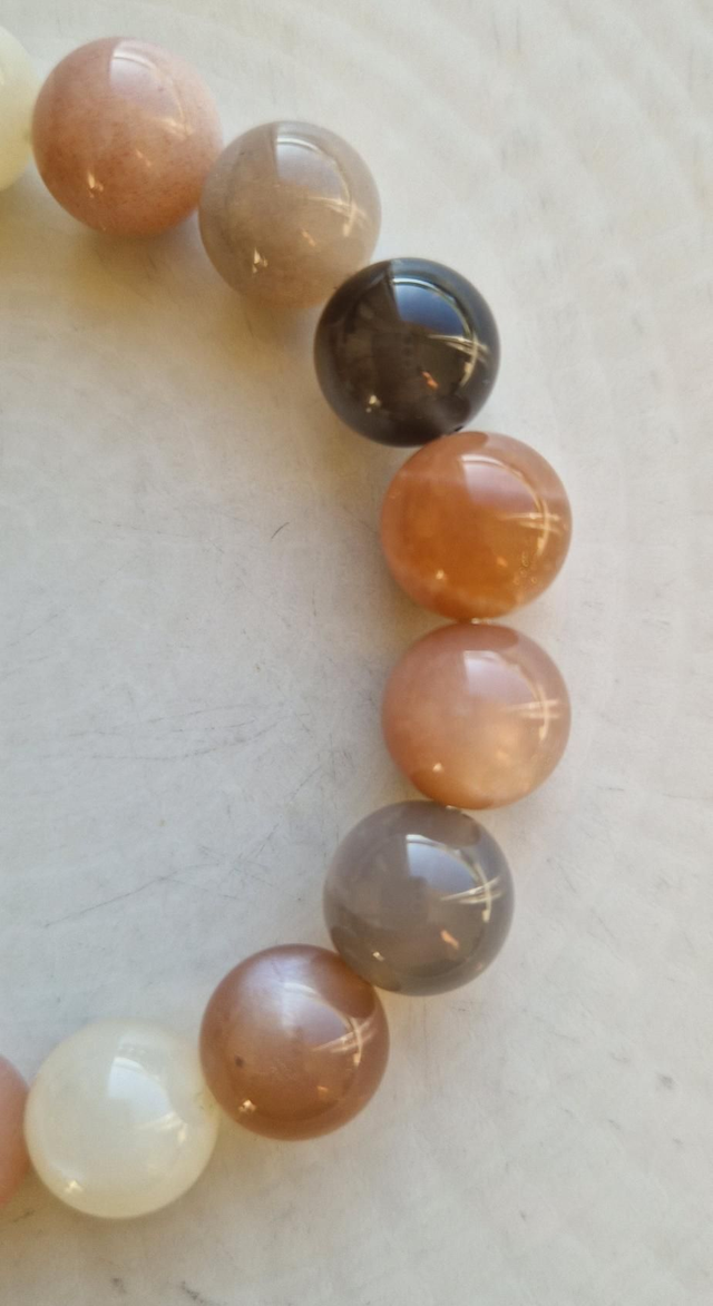 Bracelet PIERRE DE LUNE multicolore 10mm