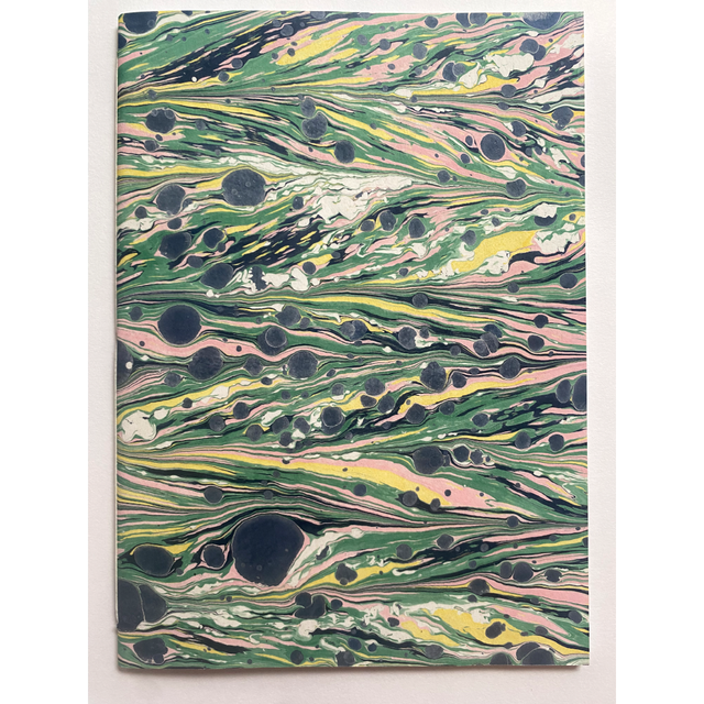 Softbound Notebook, Grey And Green Chevron