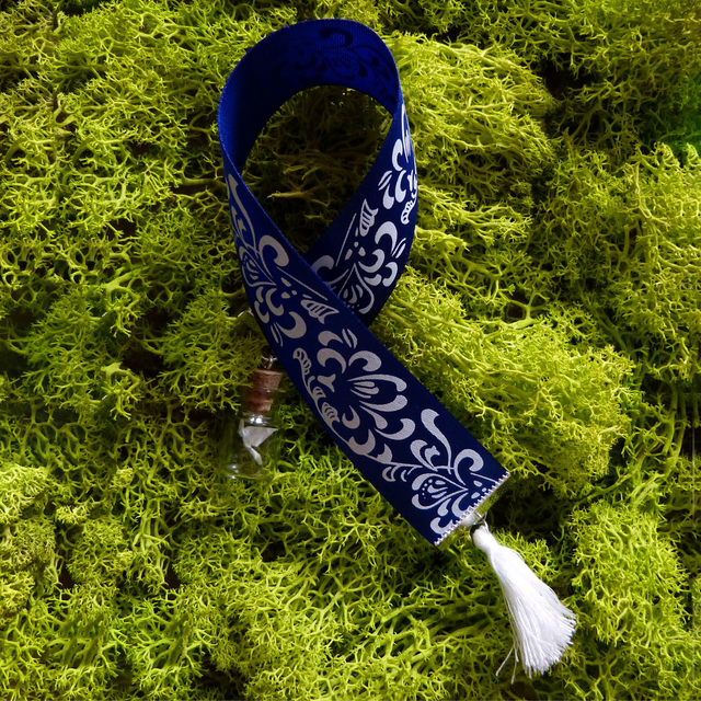 Band-Lesezeichen "Kranich"