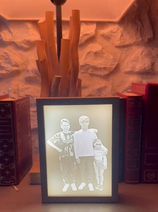 Cadre lumineux personnalisé 