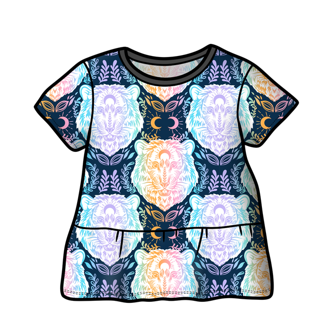 Dreamweaver 'Celestial Lion' Peplum Top