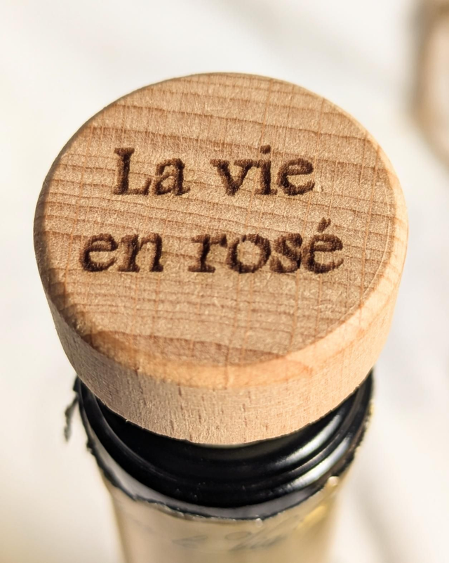 Bouchon de bouteille - La vie en rosé 