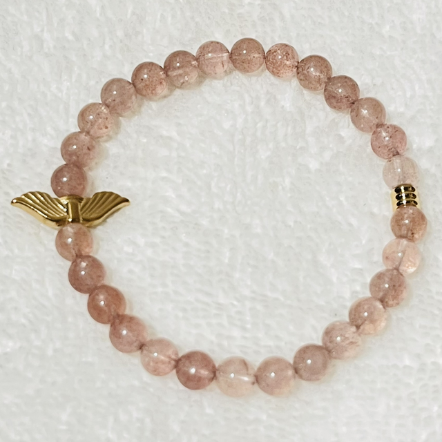 Quartz Fraise Ailes d’ange - Amour - Tendresse - Joie  