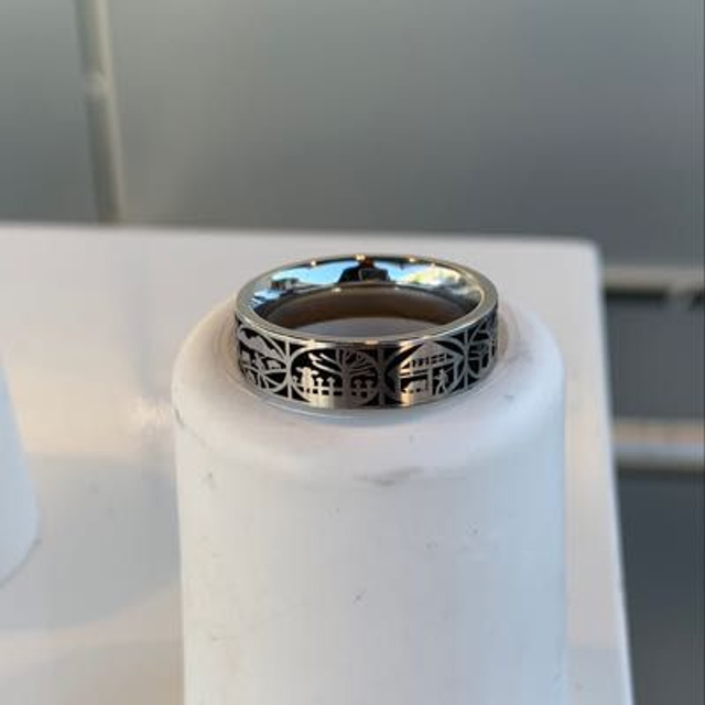 Ring 6 mm breit Edelstahl