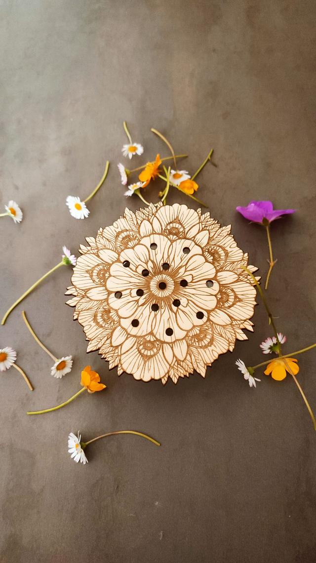 🌸 Bobèche Fleur à Cueillette – Créa Coquelicot