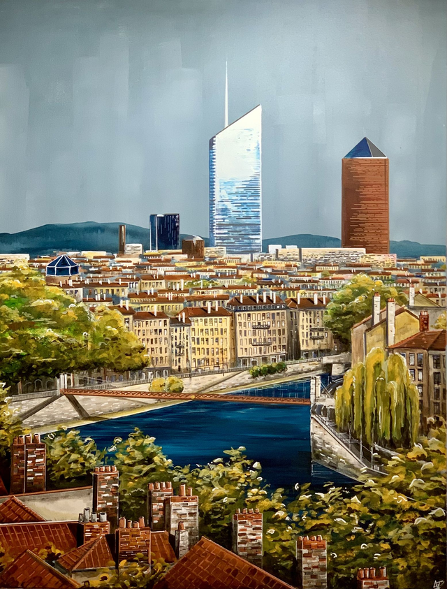 Lyon depuis les pentes de la Croix Rousse