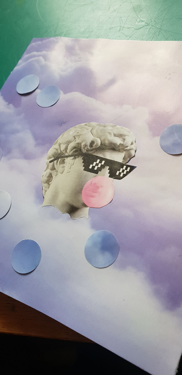 Atelier de collage jeudi 8 janvier "Galaxies"