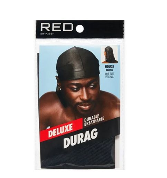 RED BY KISS: DELUXE DURAG - BLACK 