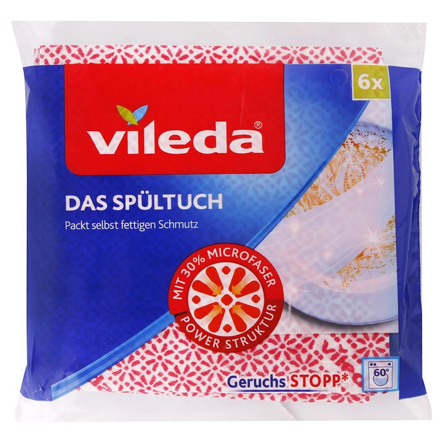 Vileda Spültuch Microfaser 6er Sparpack