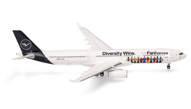 Airbus A330-300 Lufthansa "Fanhansa - Diversity Wins" D-AIKQ