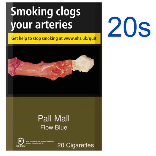 Pall Mall Flow Blue Cigarettes, 20s