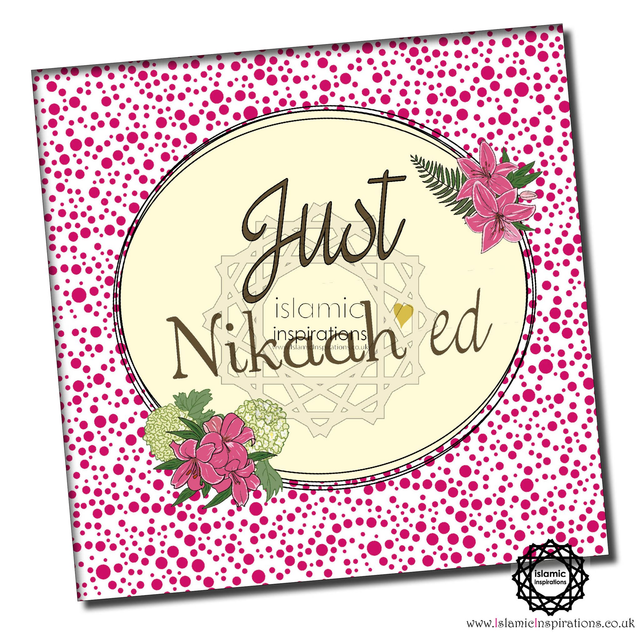 Just Nikaah'ed Greeting Card - WWC035