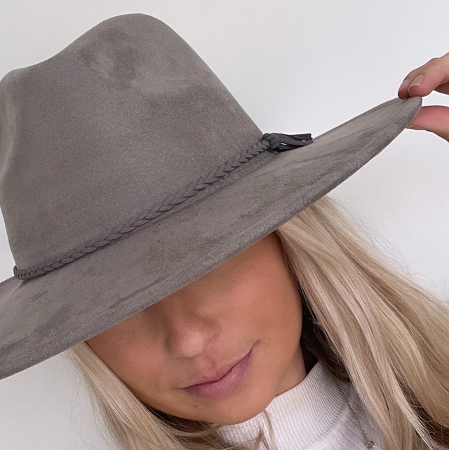 Suede Fedora Hat