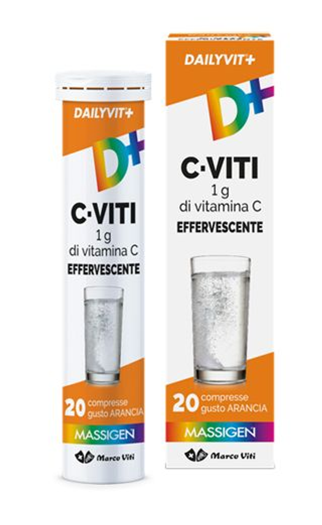 Dailyvit C effervescente 20 compresse gusto arancia 