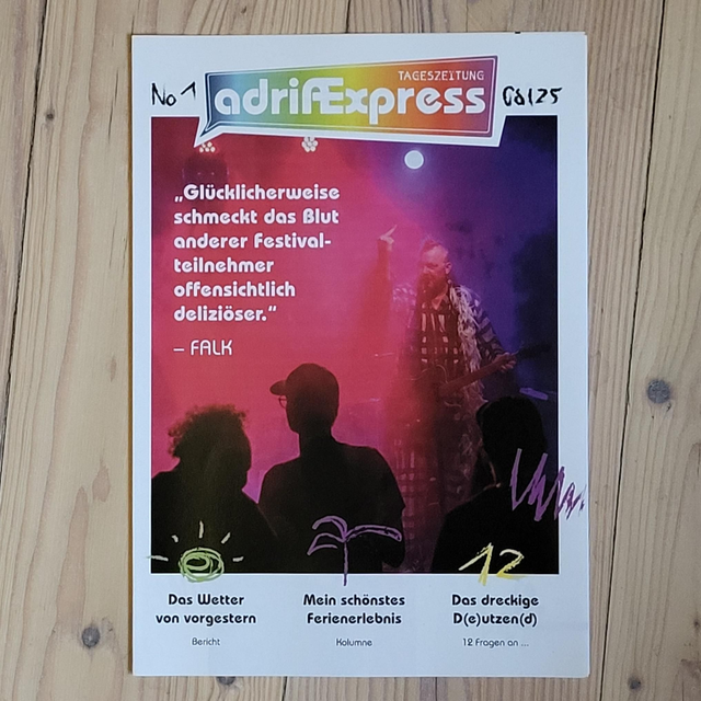 Festivalzeitung "adriÆxpress" No. 01