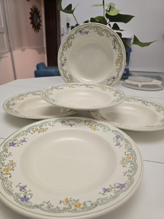 Assiettes creuses n1 Longwy 