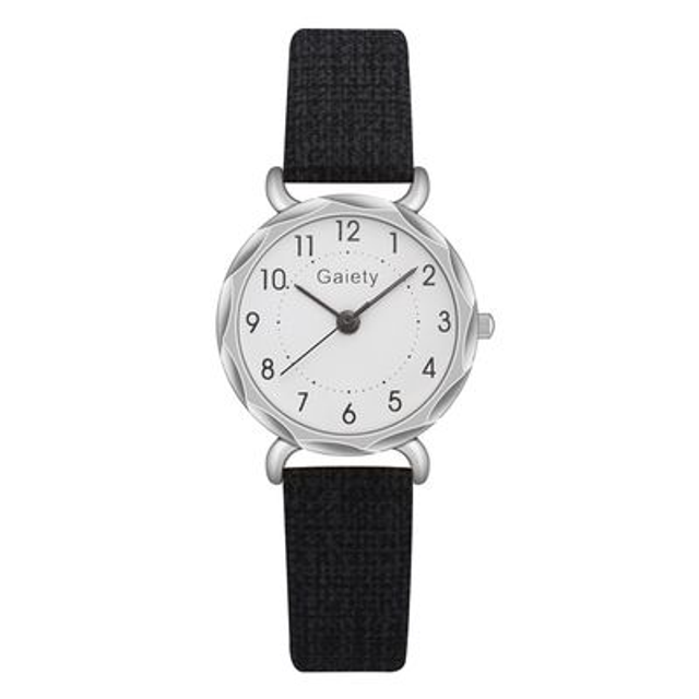 Montre  tendance à quartz chiffre arabes pour femme bracelet en toile nouvelle collection