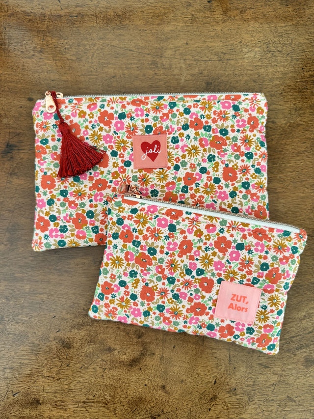 Pochette plate matelassée L