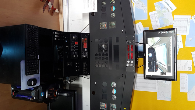 Stahlgestell für Flugsimulator