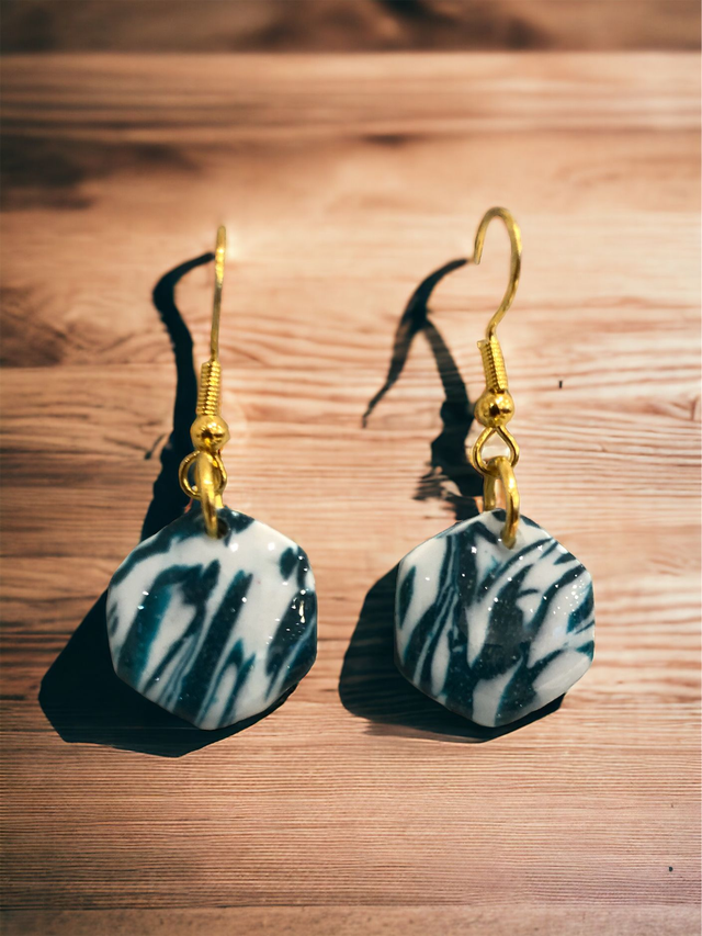 PETITS HEXA BLEU CANARD/BLANC