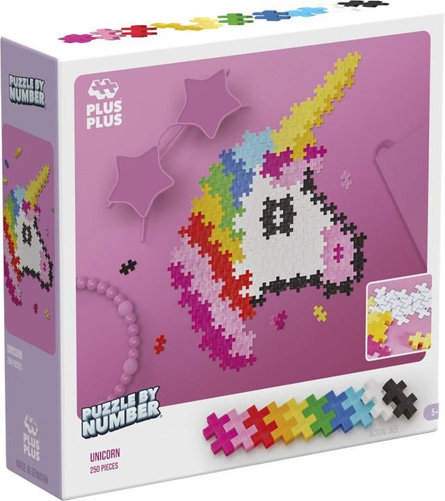 Plus-Plus Puzzle By Number - Unicorn - 250Pc