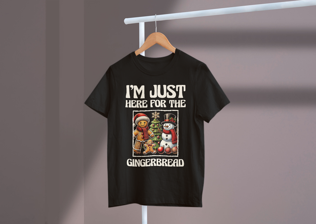 I'm just here for the gingerbread., Holiday Treats Enthusiast. Ich bin nur wegen des Lebkuchens hier., Holiday Treats Enthusiast