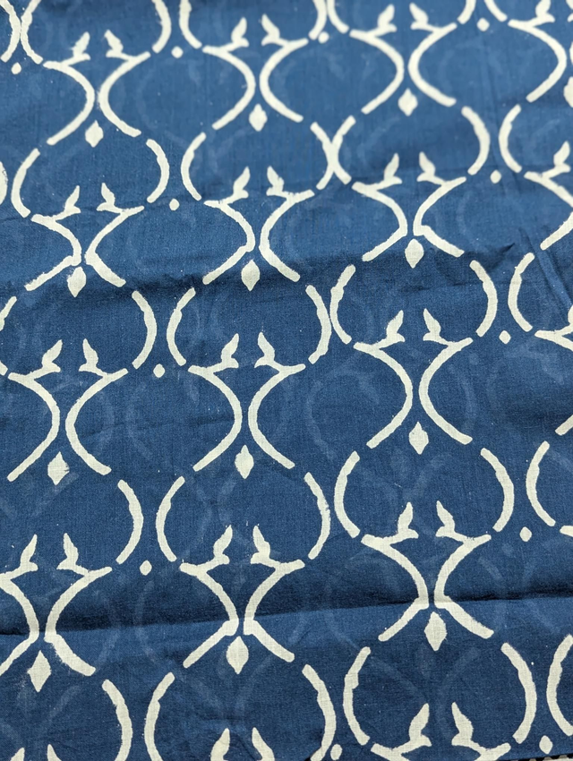Pareo en Coton 100% — Motif Block Print Ornemental