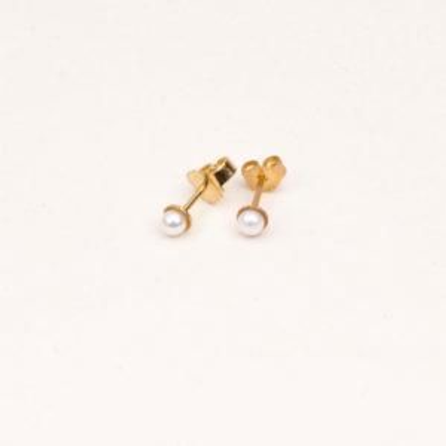 CW Earrings Pearl, Gold
