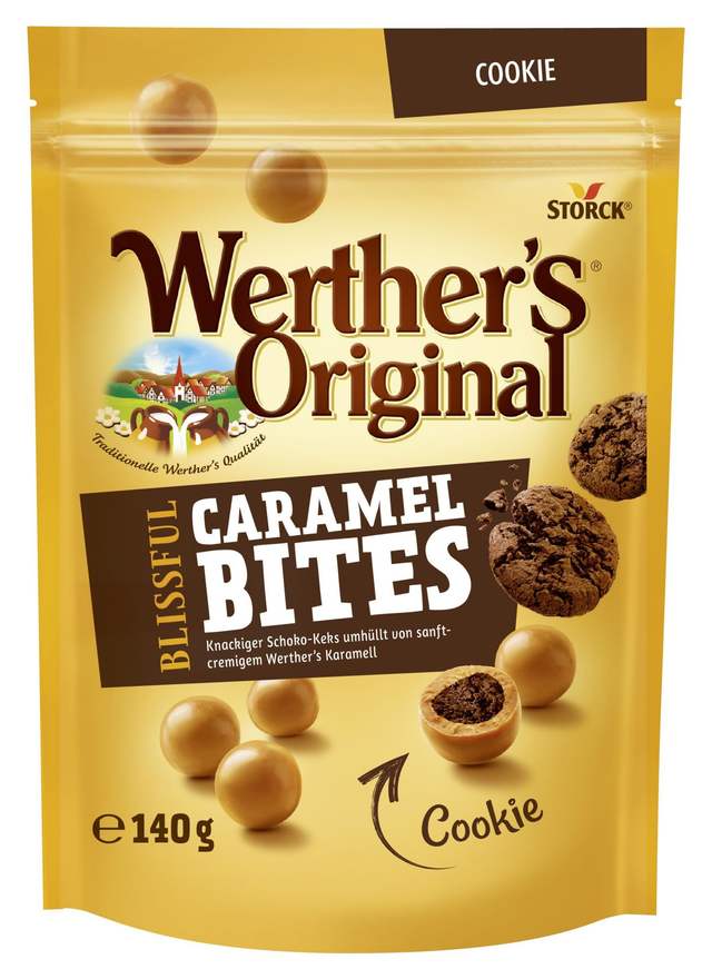 Werther&#039;s Original Saveur Caramel et Cookies 140g