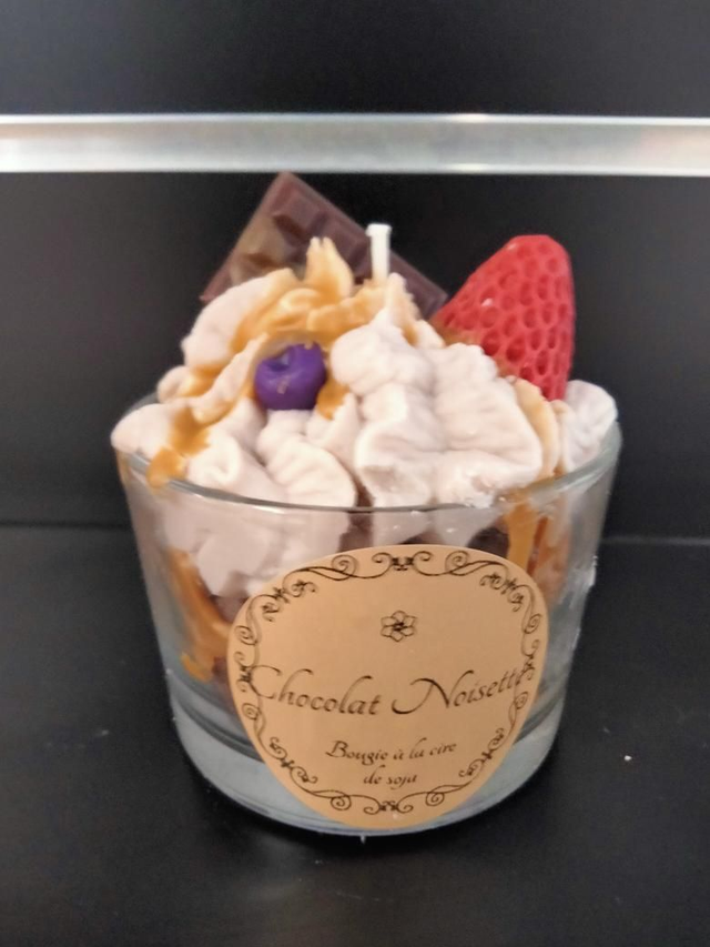 Bougie Chocolat Noisette cire d'abeille et soja/coco