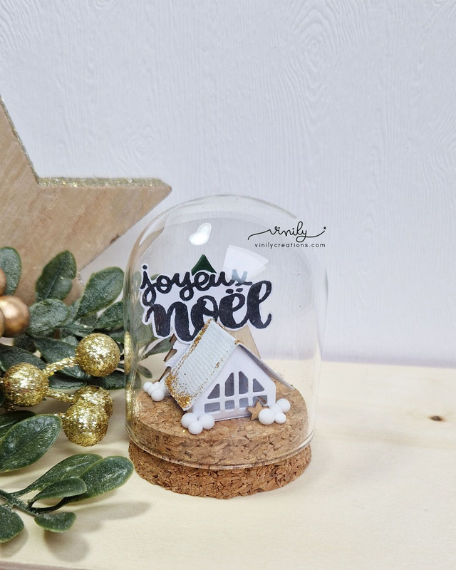 Cloche en verre Noël