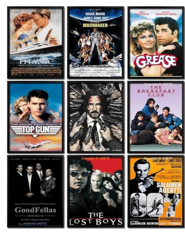 9 affiches film 20/30