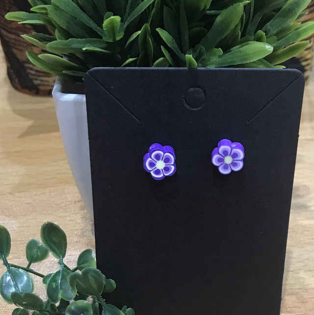 Children Purple Earrings- CPR03