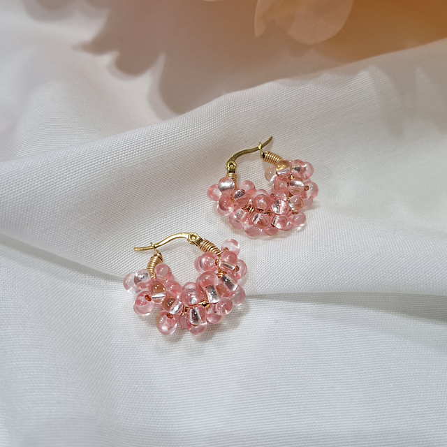 Helmirenkaat, 3cm, roosa