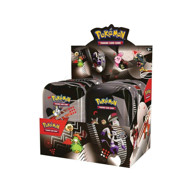 Pokémon SV10.5 Black Bolt & White Flare Mini Tin Display EN