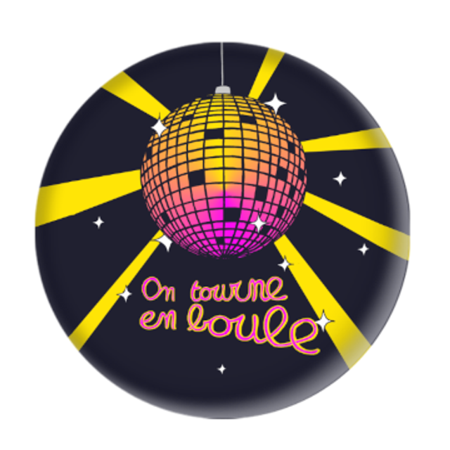 Badge "On tourne en boule"