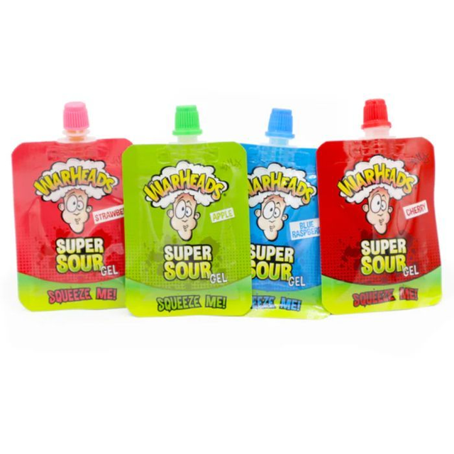 Warheads Super Sour Squeeze Me Gel 20g - 4 Pack