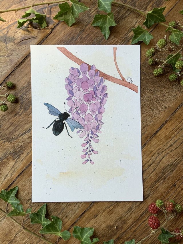 « La charpentière » reproduction A5