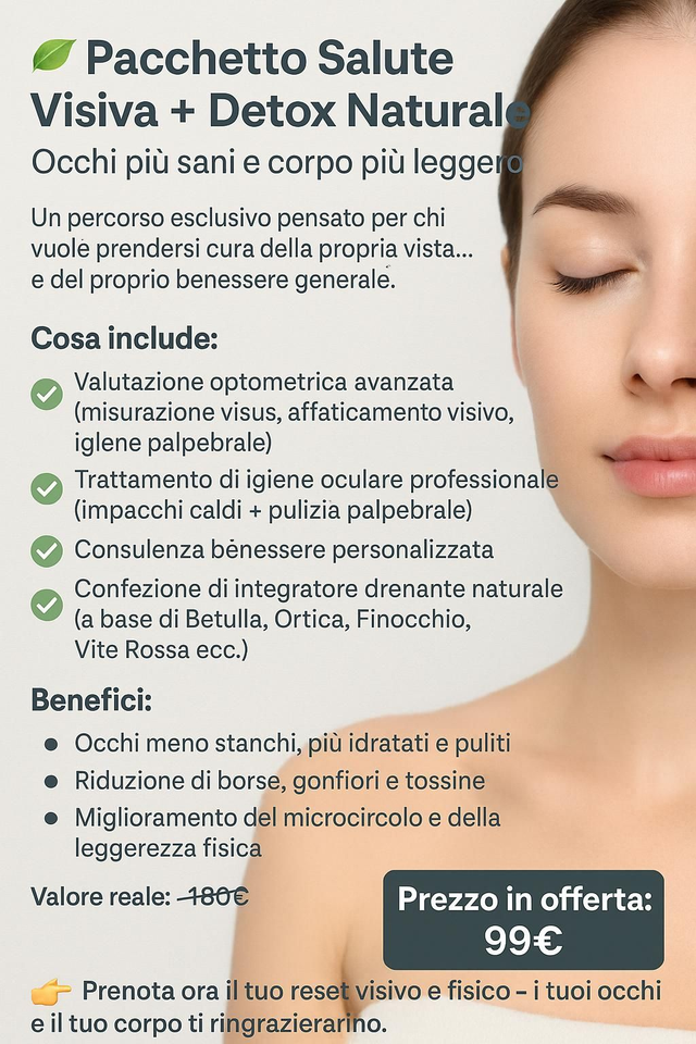 Pacchetto Salute e Igiene Visiva + Detox 