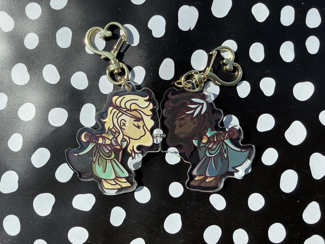 Achilles & Patroclus magnetic keychains
